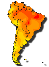 Map of South America